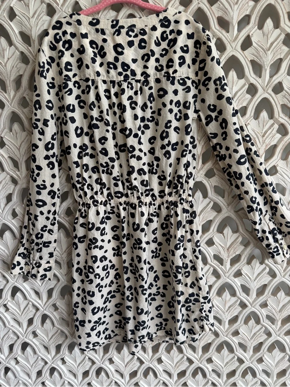 Gap Leopard Print Shirt Dress, Girls M